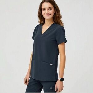 FIGS Casma scrub top DARK HARBOR